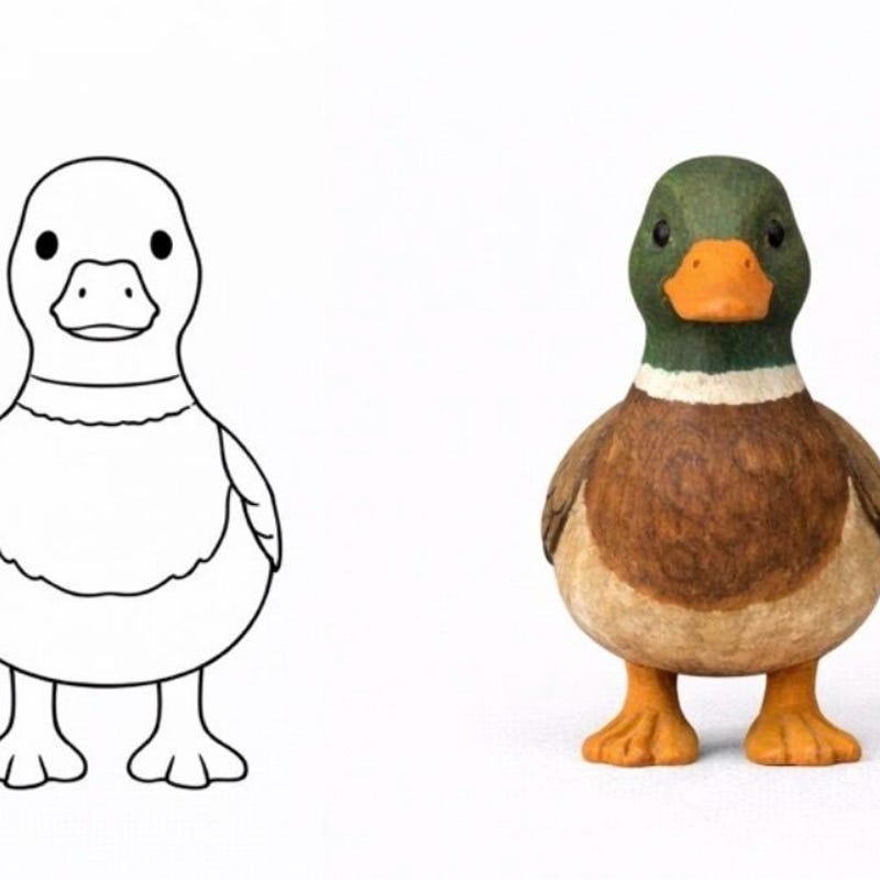 Leather Duck Pattern Duck Carving Patterns - Etsy
