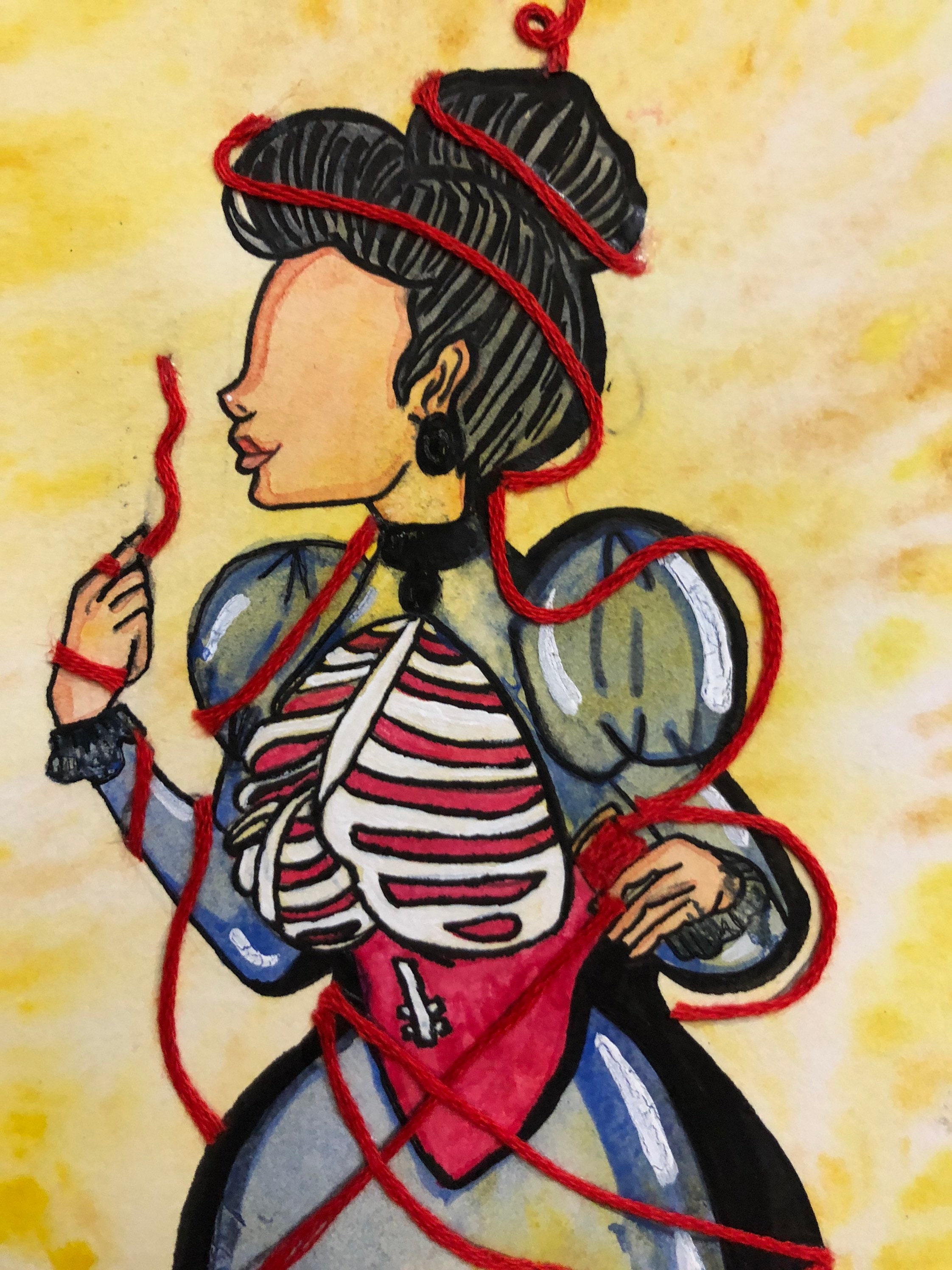 Artist Red Thread Red Thread - Etsy
