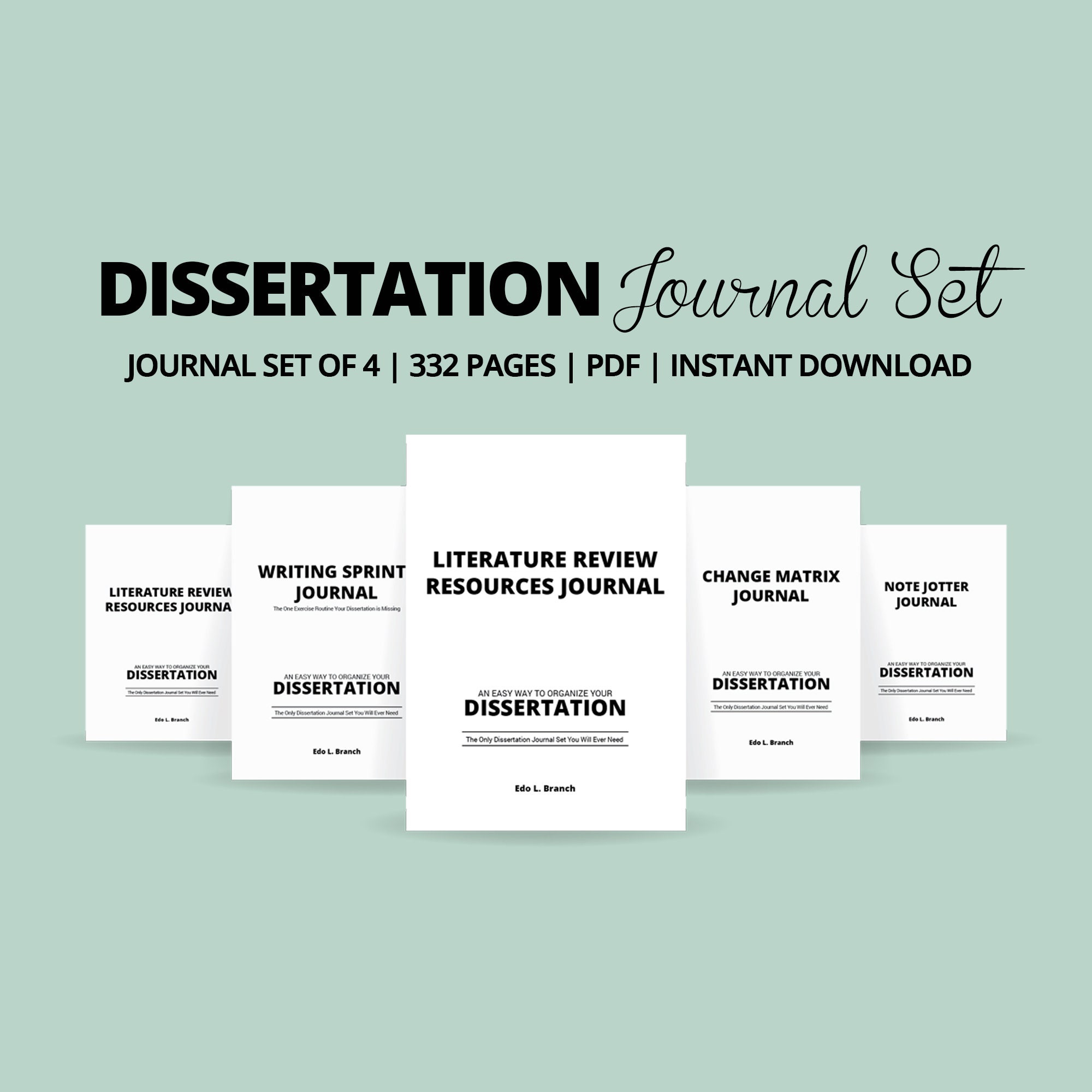 Organize Your Dissertation Bundle College University Student Etsy