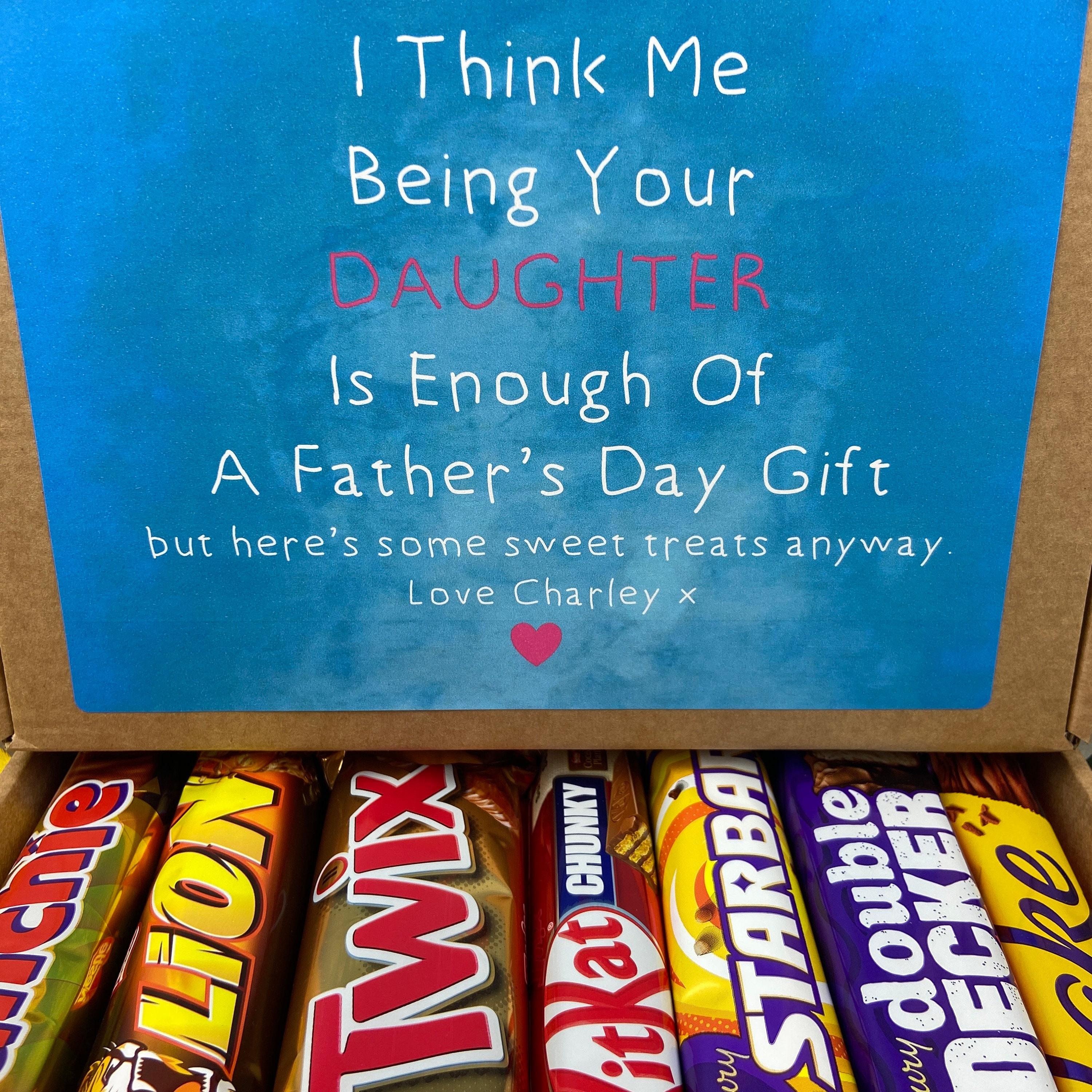 Father's Day Gift, Personalised Gift for Fathers Day, Chocolate Box ...