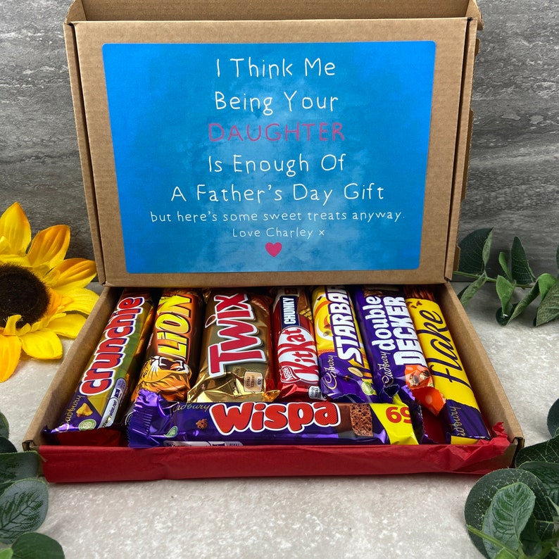 Father's Day Gift, Personalised Gift for Fathers Day, Chocolate Box ...