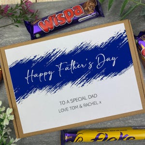 Personalised Happy Fathers Day Chocolate Gift Box - To A Special Dad Letterbox Treat - Gift For Dad From Son Daughter - Thoughtful Dad Gift