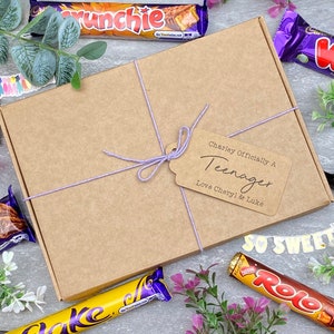 Officially A Teenager Chocolate Box, 13th Birthday Gift, Chocolate Hamper, Gift For Teenage, Gift For Her, Teen Gift, Personalised Gift image 10