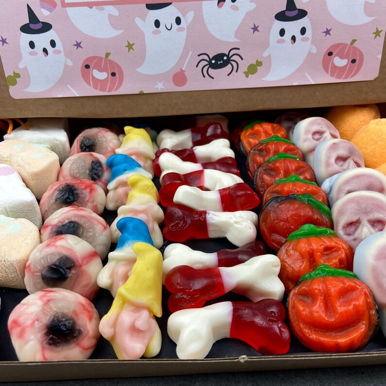 Halloween Gift, Cute Halloween Sweet Box, Personalised Sweet Hamper