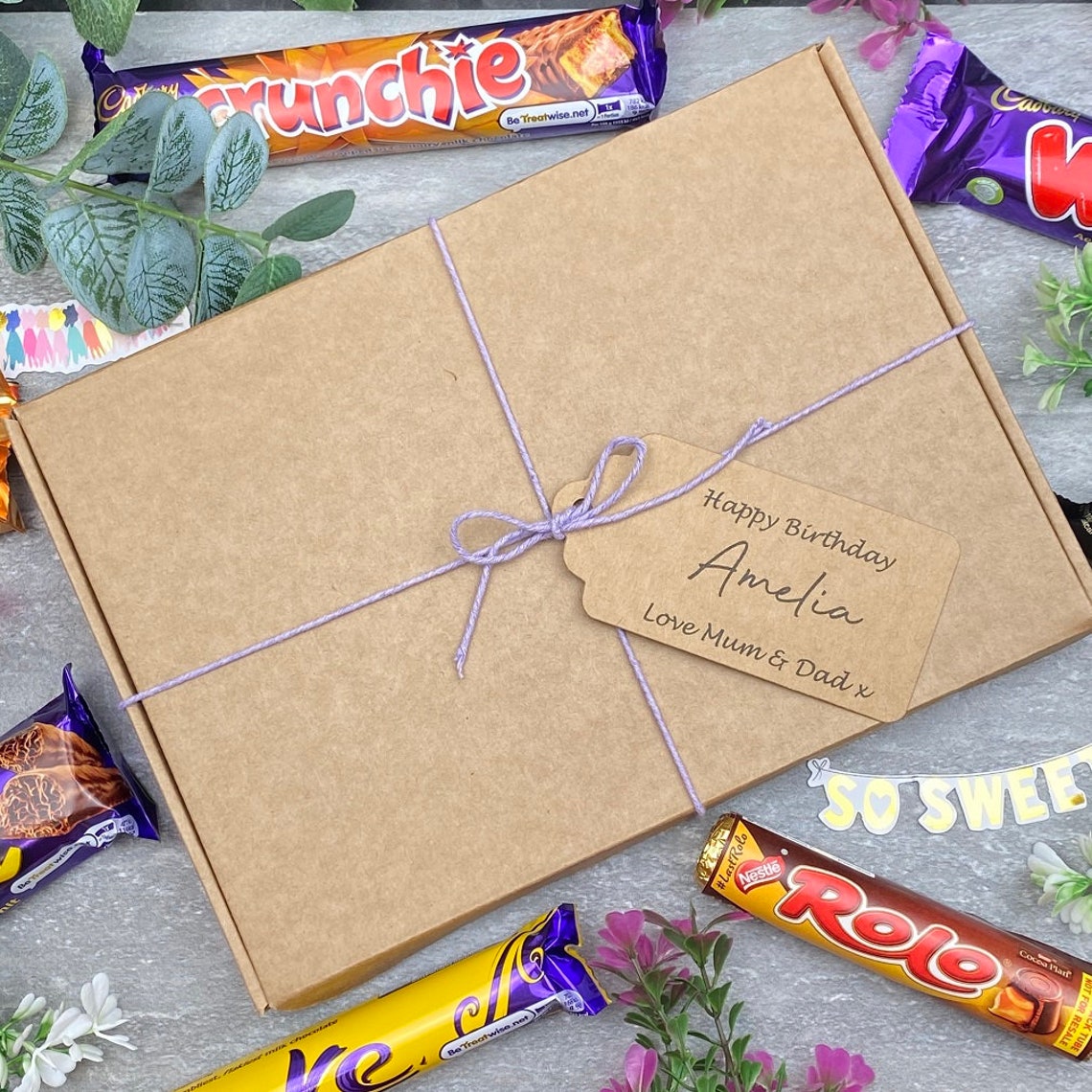 Personalised Birthday Chocolate Box Birthday Chocolate Etsy