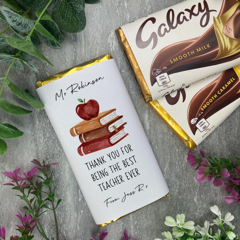 Teacher Chocolate Bar Best Teacher Ever Chocolate Gift Gift Etsy