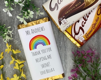 Teacher Chocolate Bar, Teacher Gift, Thank You Teacher, Chocolate Gift, End Of Term Gifts For Teachers, Personalised Chocolate Gift