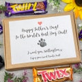 Personalised Dog Dad Chocolate Box, Father's Day Treat, From the Dog