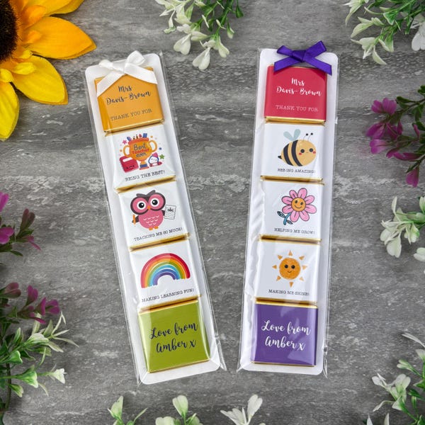Personalised Teacher Chocolate Gift | Thank You Gift