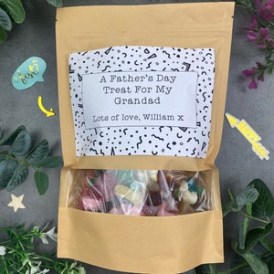 Fathers Day Treat Sweet Pouch, Dad Sweet Pouch, Father's Day Gift, Gift For Dad, Gift For Grandad