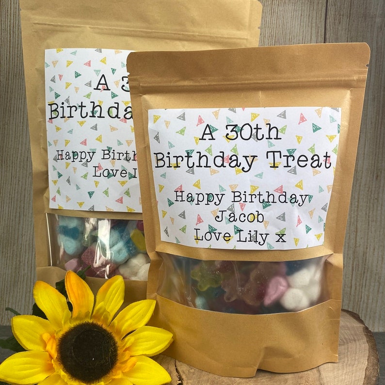 Birthday 1kg Mega Vegan Sweet Pouch 30th Birthday Gift for Etsy