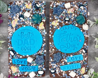 Gepersonaliseerde Vaderdag-chocoladereep cadeau voor papa