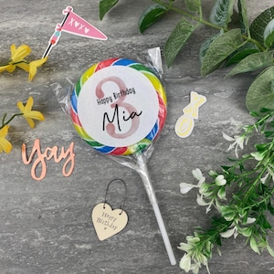 Personalisierter Riesen Lollipop mit Alter, Personalisiertes Geschenk, Geschenk für sie, Geschenk für die beste Freundin, Geburtstagsgeschenk, Happy Birthday