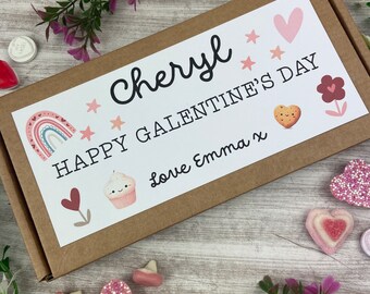 ガールフレンドへのギフト、スイートボックス、親友へのギフト、ハートスイートボックス、おやつボックス、お菓子、スイートミックス、彼女へのギフト、ガールフレンドデーギフト、