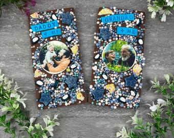 Personalised Photo Chocolate Bar for Dad & Grandad, Father's Day / Birthday Gift