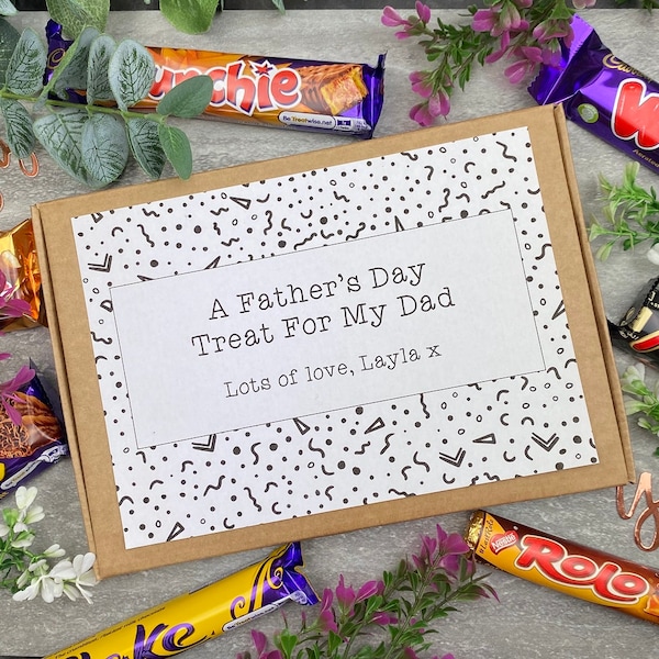 Father's Day Gift, Personalised Gift For Fathers Day, Chocolate Box, Gift For Dad, Gift For Him, Chocolate Gift, Hamper, Lockdown Gift