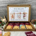Personalised Teacher Christmas Coffee Gift Box – Costa Coffee Sachets & Gingerbread Biscuits