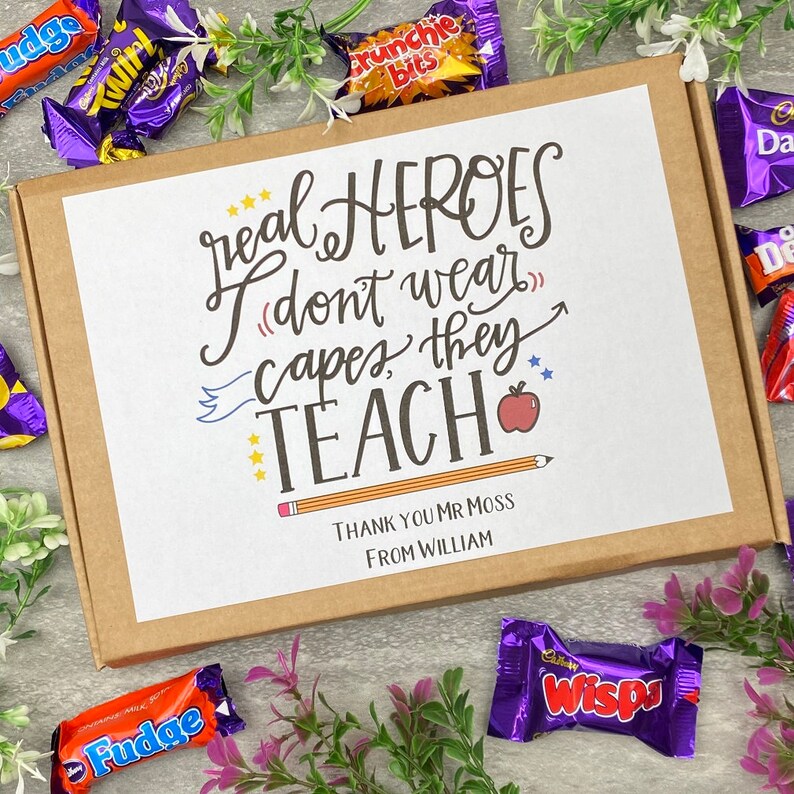 Teacher Gifts Chocolate Hamper Gifts For Teachers Teacher Etsy