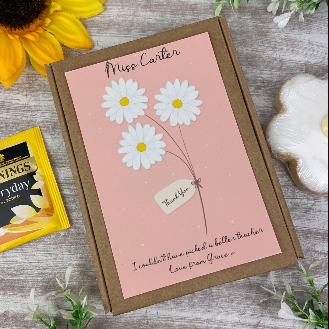 Personalised Teacher Thank You Gift | End of Term Teacher Gift | Tea ...