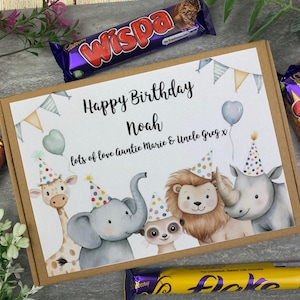 Personalised Happy Birthday Letterbox Gift - Custom Name Chocolate Box - Birthday Gift For Him Her Kids - Chocolate Letterbox Surprise
