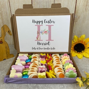 Easter Treat - Initial Sweet Box, Easter Treats, Bunny Gift, Easter Sweets, Easter Box, Easter Gift, Bunny, Rabbit, Easter Mix, Treat Box