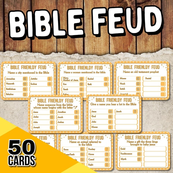 Bible Feud Game Printable Christian Printable Games Bible Family Feud Game Show Church Family Friendly Feud Bible Family Feud Questions Quiz