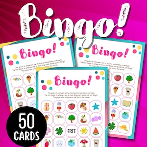 Bingo Printable Sheets, Family Reunion Games Printable Cards Instant ...