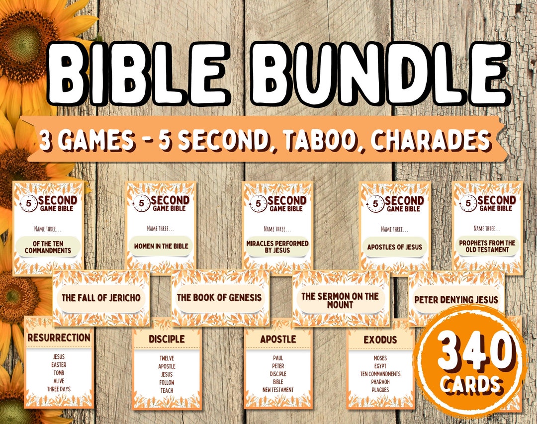 Bible Game Bundle Printable PDF Bible Games Bundle Bible Games for ...