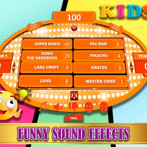Kids Quiz Friendly Feud Kids Trivia Game Virtual Powerpoint - Etsy Kids Quiz Friendly Feud Kids Trivia Game Virtual Powerpoint - Etsy
