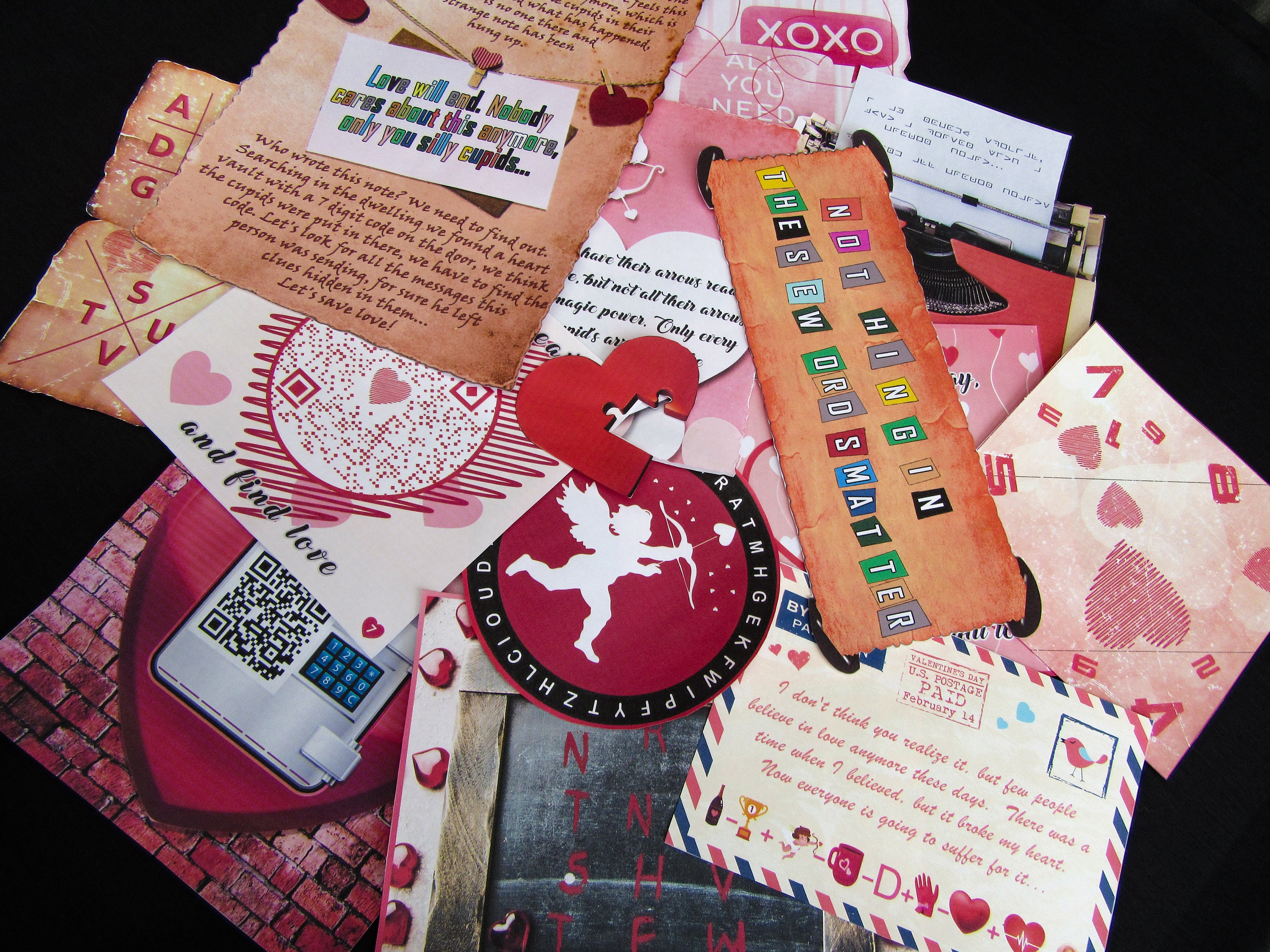 Valentines Day Escape Room Kit Adults special My Date Night | Etsy