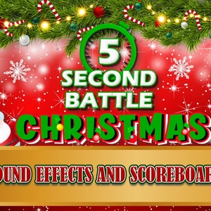 5 Second Christmas Game, Customizable  game, Virtual PowerPoint Zoom, Rule Zoom Games Christmas games, fun adult christmas games, party game