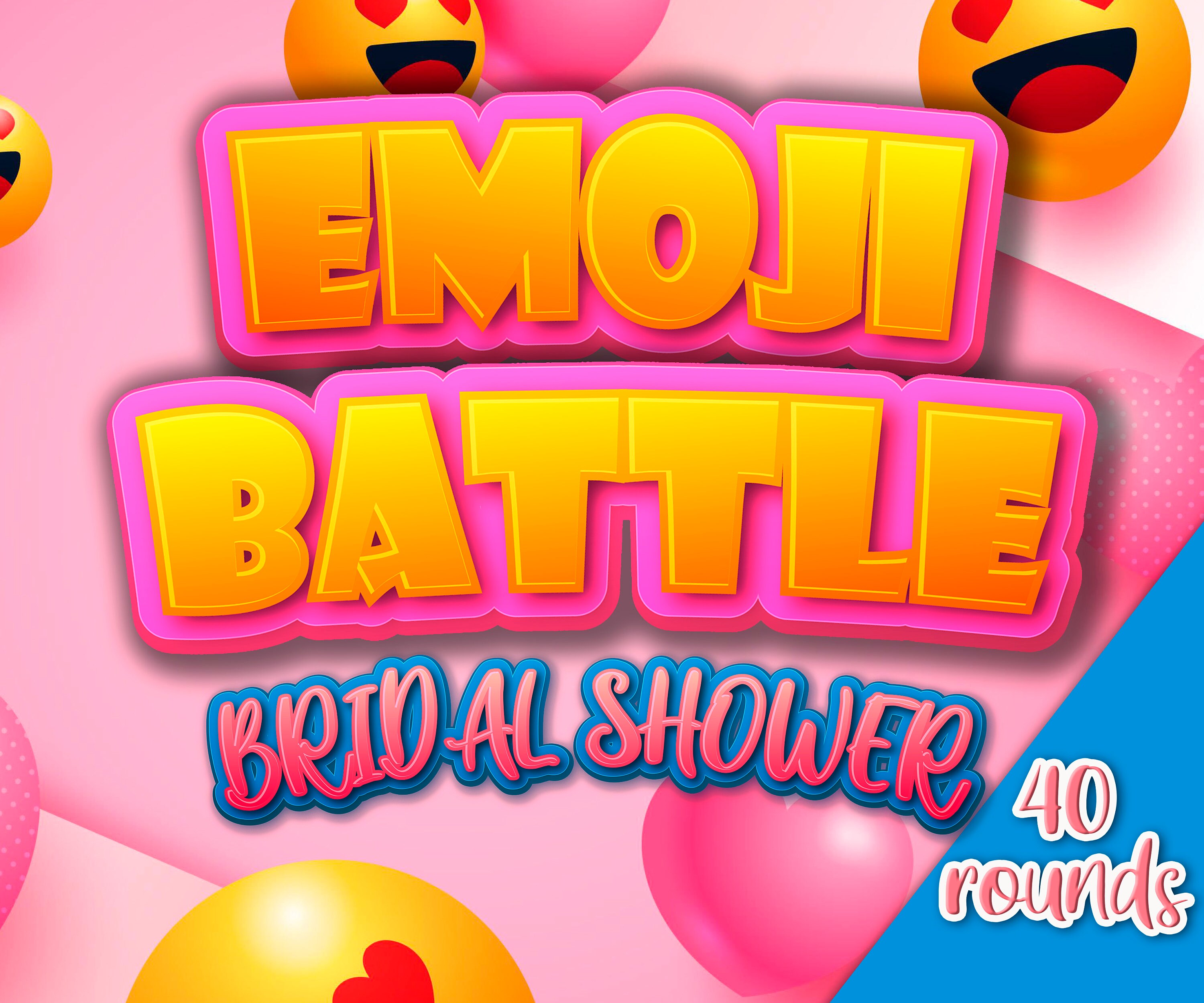 Bridal emoji game wedding emoji game Virtual PowerPoint Etsy