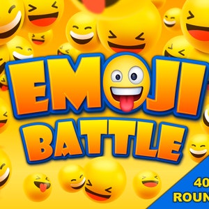 Emoji Battle Game Virtual PowerPoint Zoom Night Fun Family Screen Share Games quiz Party Friend teens adults kids teenagers shower trivia