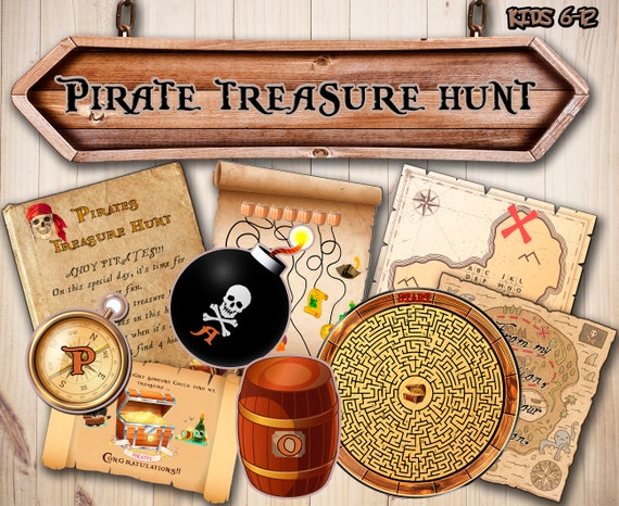 Pirate Birthday Games Activities Puzzles Mazes - FUN!