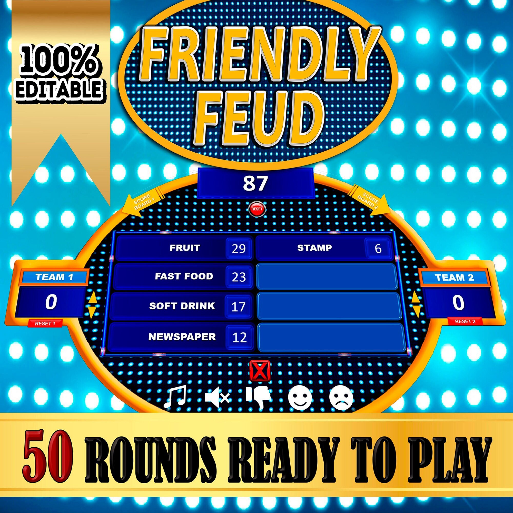 PowerPoint Game Family Feud Game Team building games Zoom 