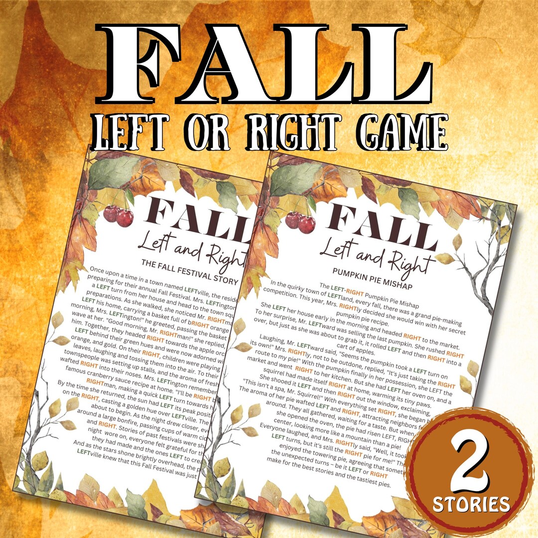 The Christmas left right game (w/printable story) - It's Always Autumn