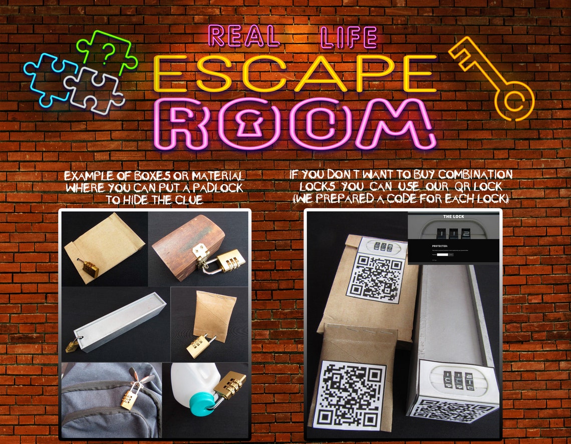 Christmas Escape Room Kit Real Life Home Family Kids Teenagers Etsy