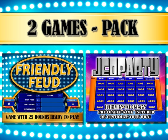 PowerPoint Game Family Feud Game Team building games Zoom 