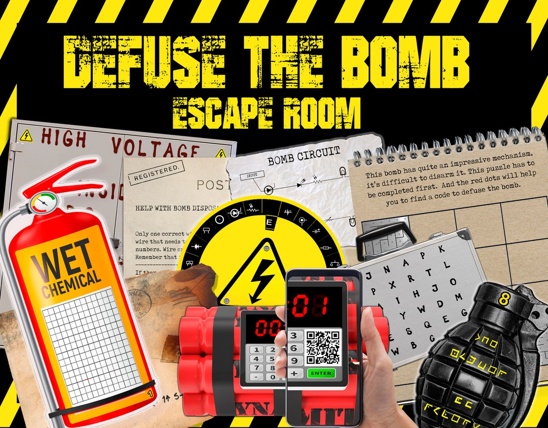 Defuse The BOMB Escape Room Stop Mission Party Top Secret Adults Kit defuse-the-bomb-escape-room-stop-mission-party-top-secret-adults-kit