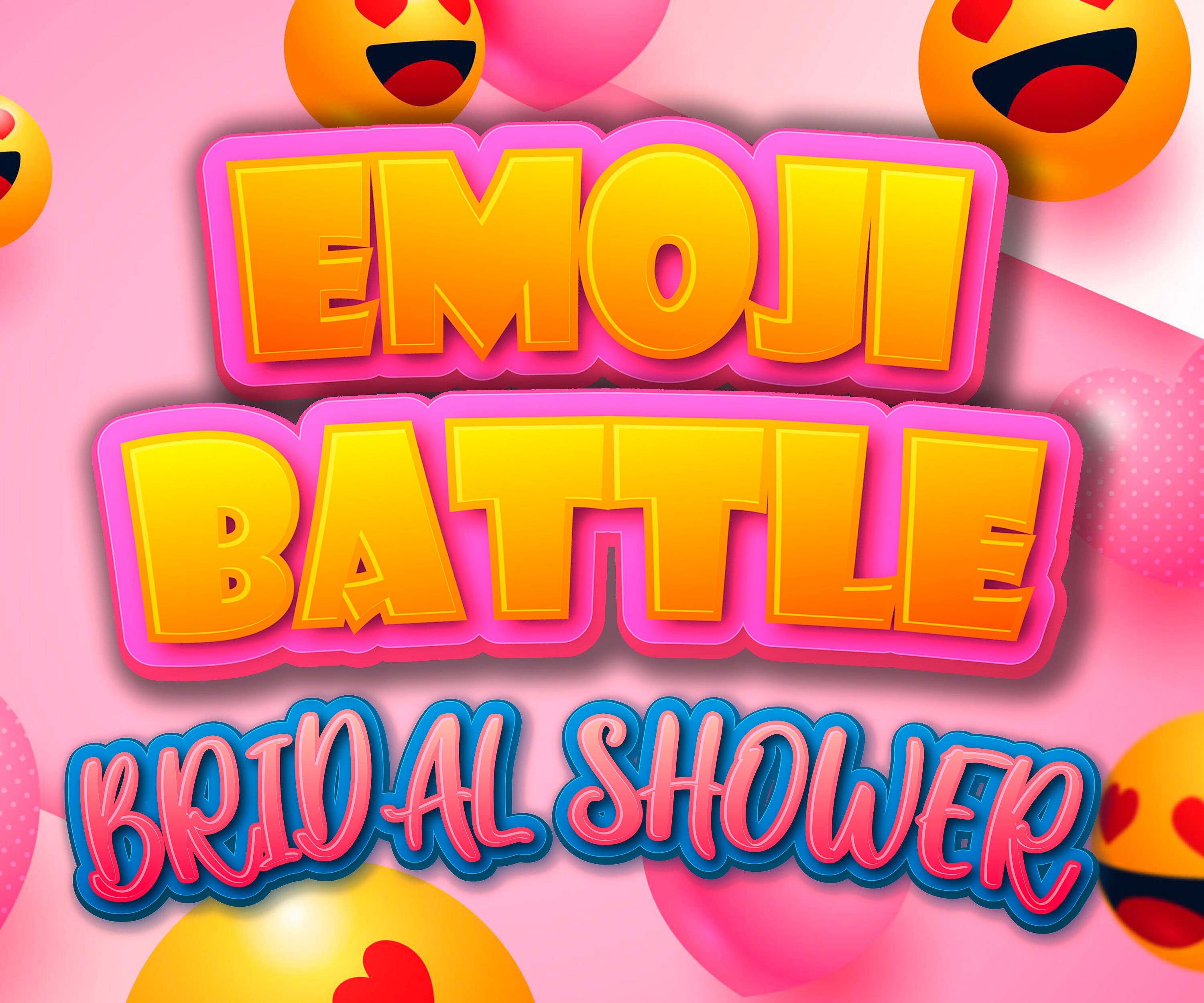 Bridal emoji game wedding emoji game Virtual PowerPoint Etsy