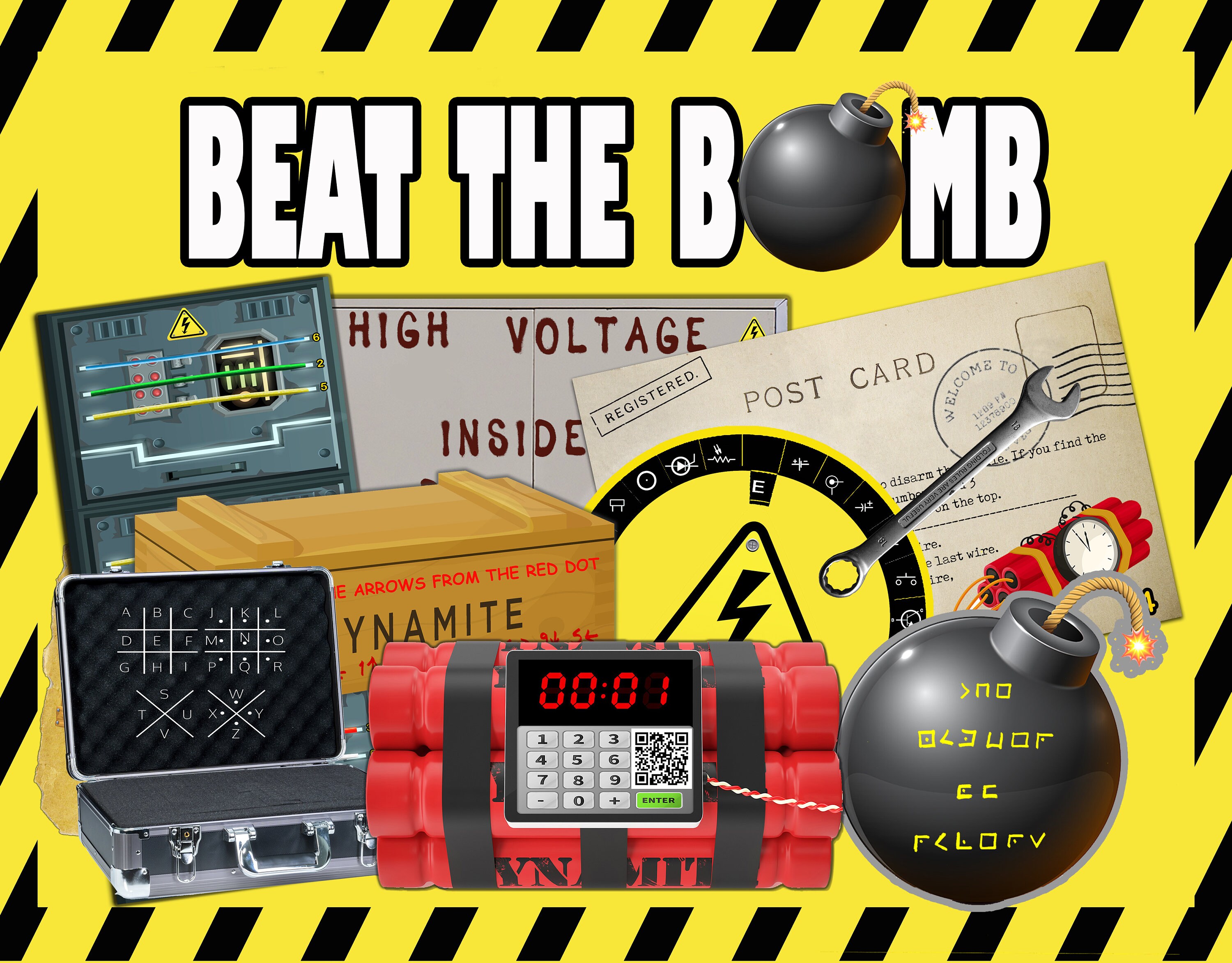 Kids Escape Room Beat the Bomb Secret Mission Game Party Top 