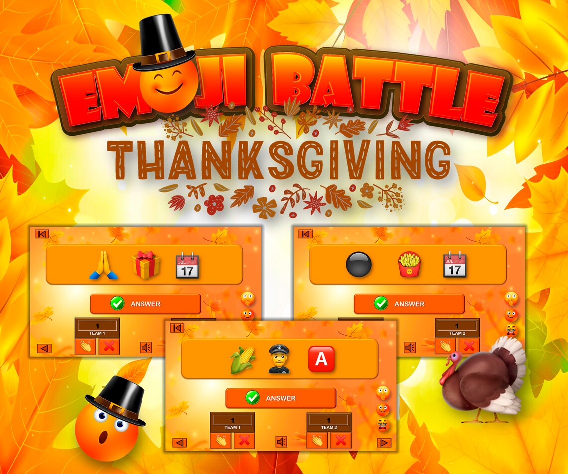 Thanksgiving Emoji Game Emoji Guess Game Virtual Etsy Il 1140xN.3409415287 803y
