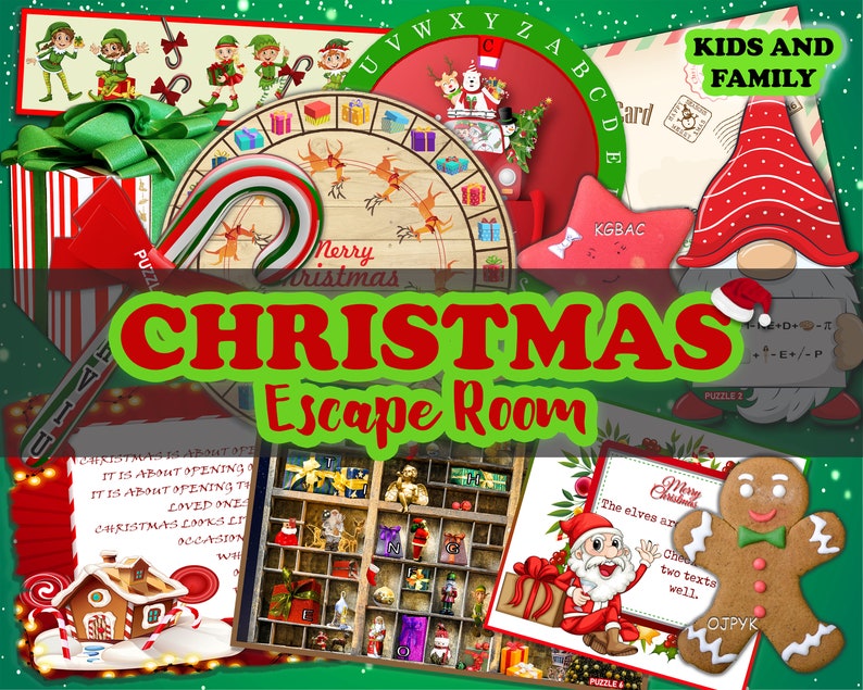 Christmas Escape Room Kit The Santa Claus Printable Mystery Etsy