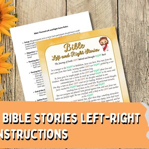Left or Right Bible Game Sunday School Bible Games Left and Right Game ...