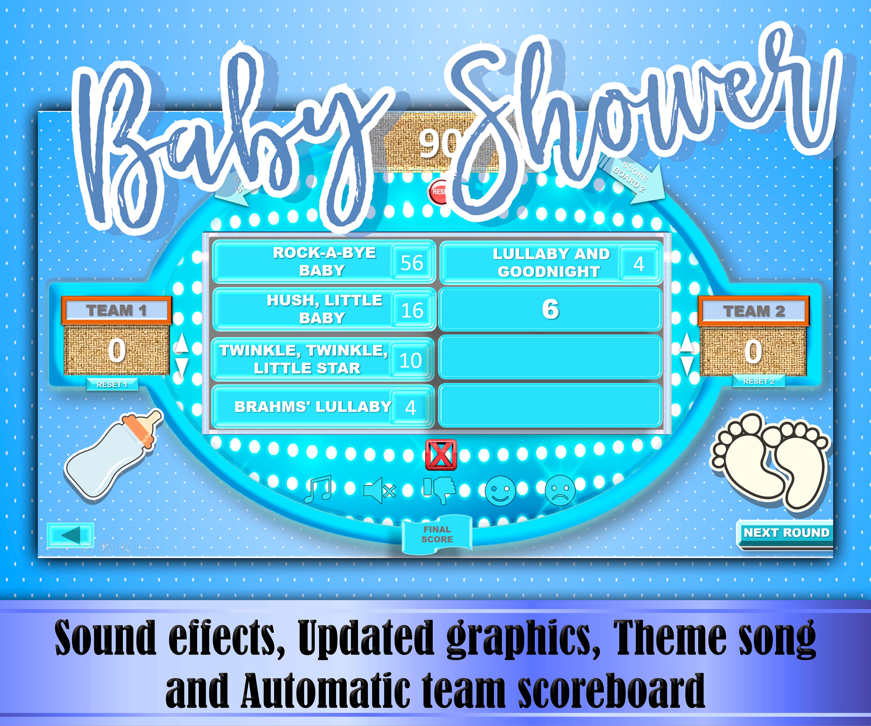 diy family feud baby shower game