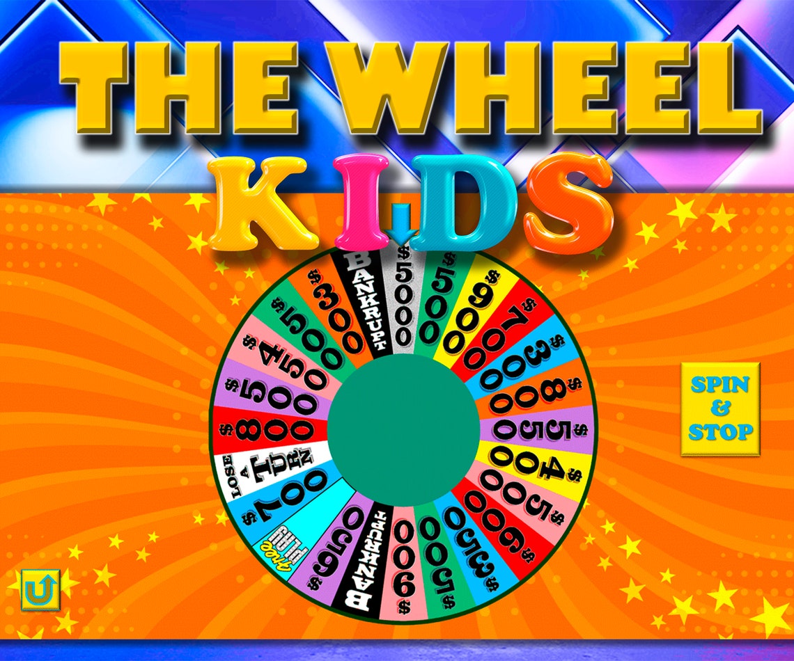 Game for Kids Wheel Virtual Powerpoint Easy Customize Zoom Etsy