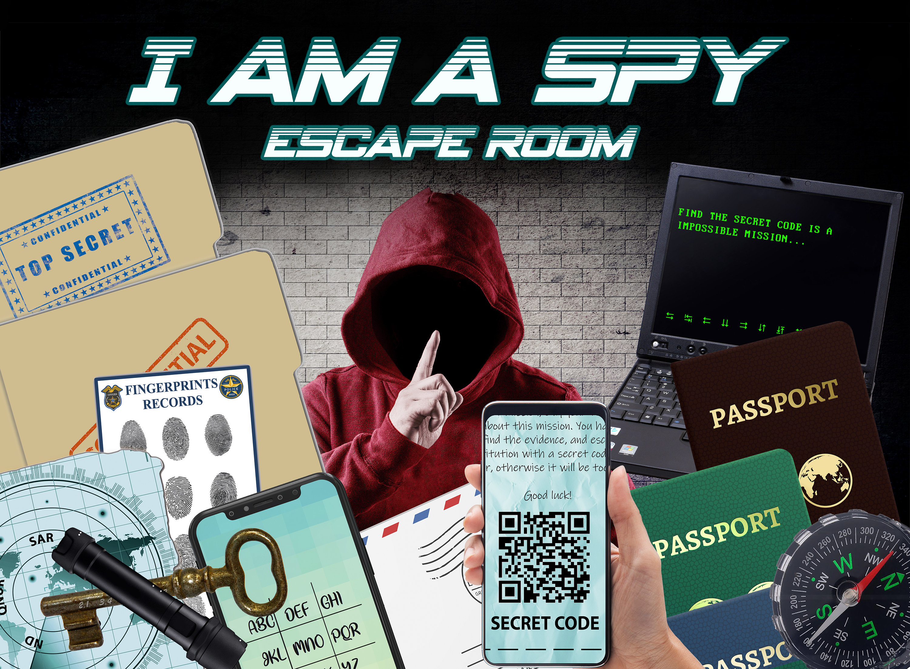 I AM A SPY Escape Room Secret Mission Game Party Top Secret Etsy