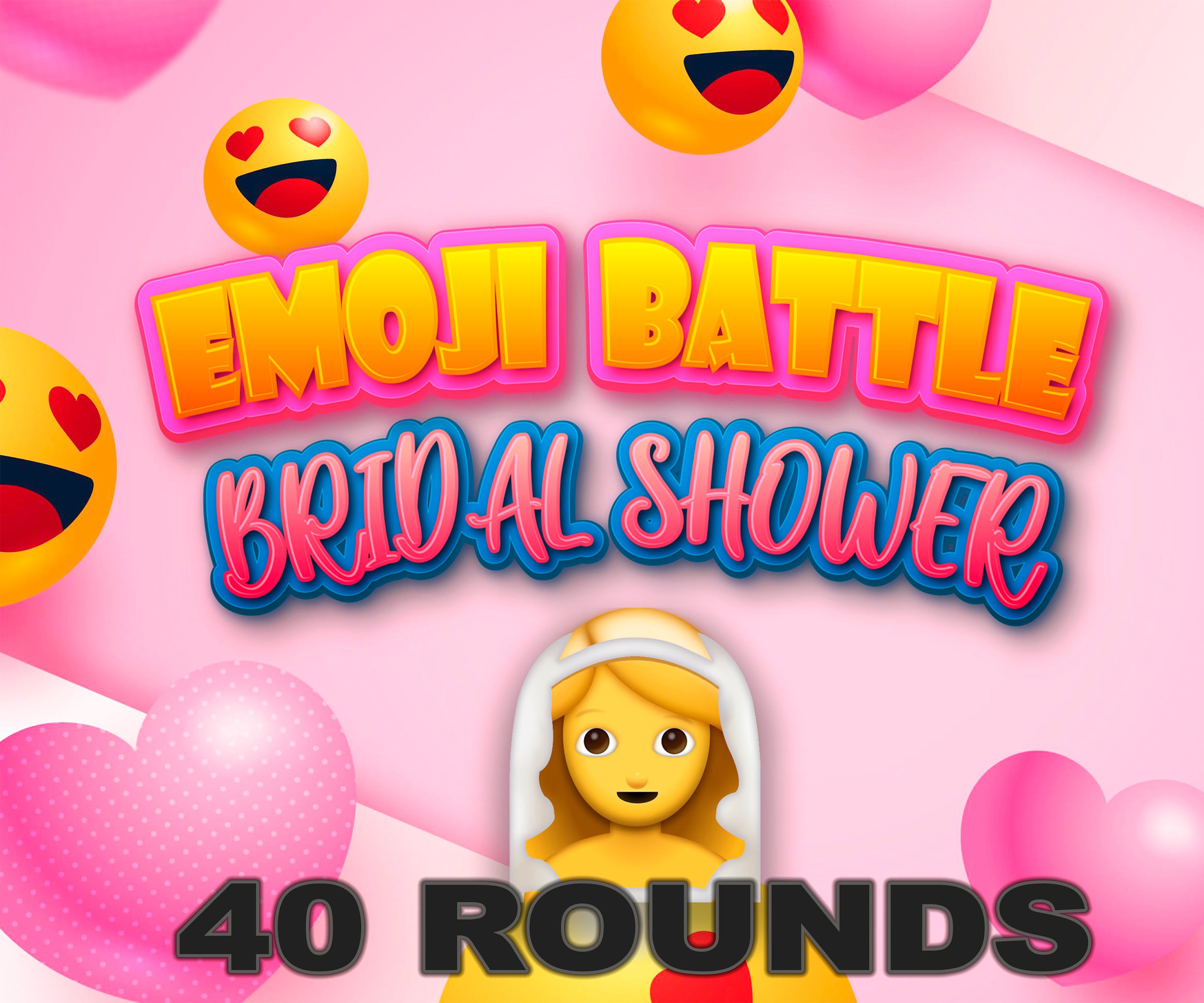 Bridal emoji game wedding emoji game Virtual PowerPoint Etsy