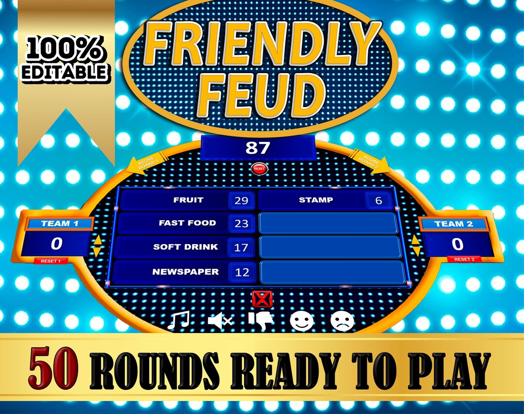 PowerPoint Game Family Feud Game Team building games Zoom 