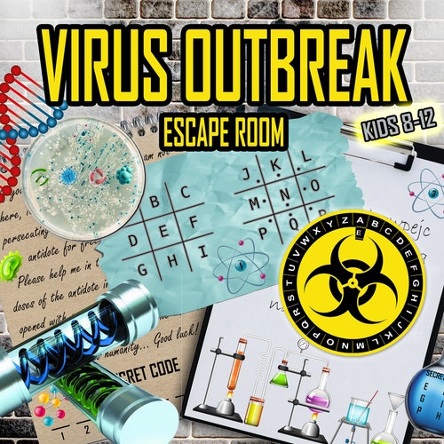 Escape Room Game DIY Printable Game Kit for Kids Arcade Etsy